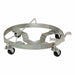 DrumDolly 30galto55gal 30.875inL Silver