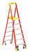 Podium Stepladder 8 ft Fiberglass 300 lb