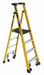 Podium Stepladder 6 ft Fiberglass 375 lb
