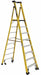 Podium Stepladder 8 ft Fiberglass 375 lb