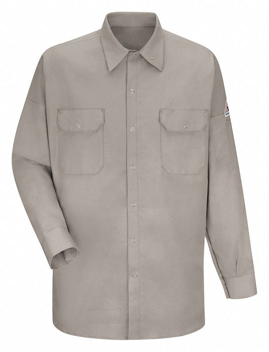 J2899 FR Collared Shirt Gray NFPA 2112 8.5oz