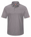 J2888 Short Sleeve Polo Sz 4XL Gray Polyester