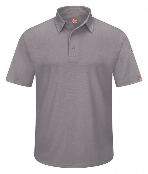 J2888 Short Sleeve Polo Sz 3XL Gray Polyester