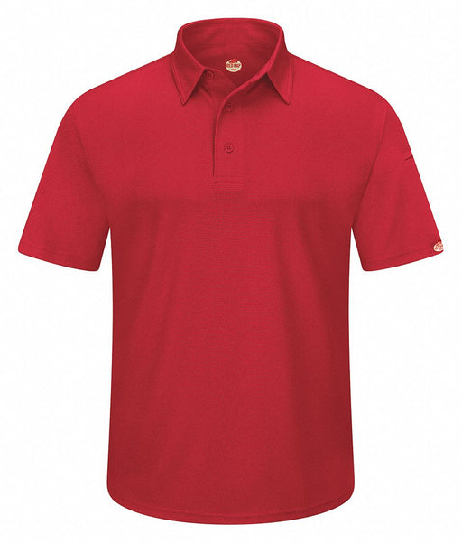 J2888 Short Sleeve Polo Sz XL Red Polyester