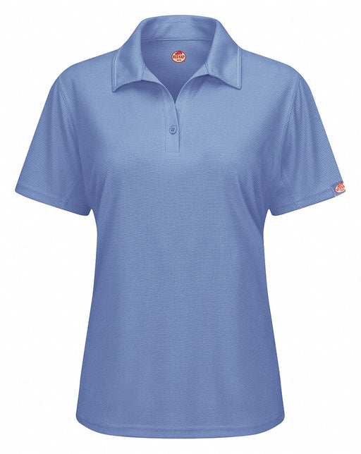 J2890 Short Sleeve Polo Womens XL Blue Button