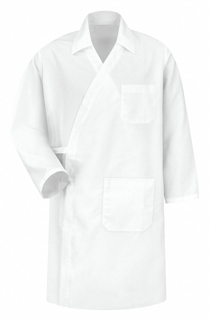 Butcher Coat Mens 2XL White Polyester