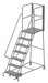 Rolling Ladder 7 Steps Load Cap. 450 lb.