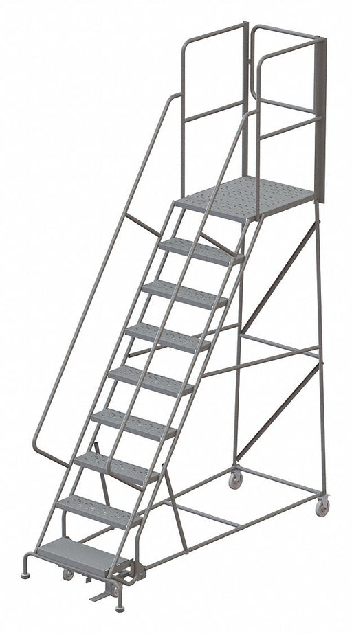 Rolling Ladder Steel 9 Steps Cap. 450lb.