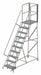 Rolling Ladder 10 Steps Load Cap. 450lb.