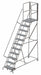 Rolling Ladder Steel 11 Steps Cap.450lb.