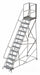 Rolling Ladder Steel 13 Steps 450 lb.