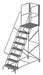 Rolling Ladder 8 Steps Load Cap. 450lb.
