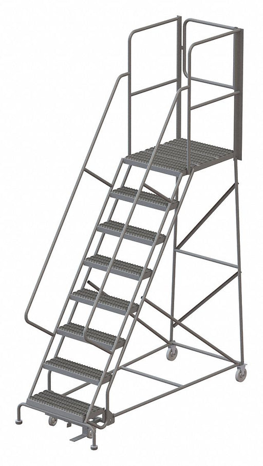 Rolling Ladder 8 Steps Load Cap. 450lb.