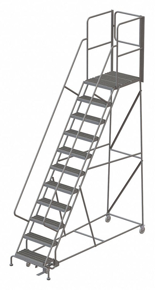 Rolling Ladder Steel 11 Steps 450lb.