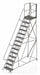 Rolling Ladder Steel 14 Steps 450lb.