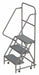 Rolling Ladder Steel 3 Steps 450lb.