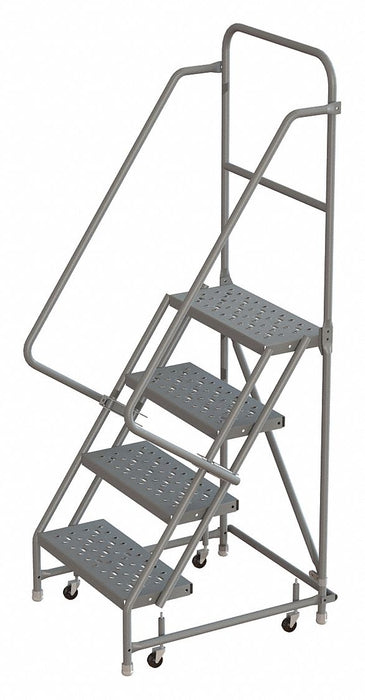 Rolling Ladder Steel 4 Step 450 lb.