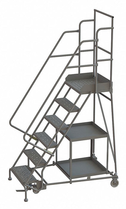 Stock Picking Rolling Ladder Cap.450lb.