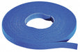 Hook-and-Loop Cable Tie Roll 75 ft Blue