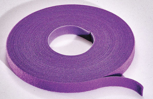 Hook-and-Loop Tie Roll 75 ft Violet