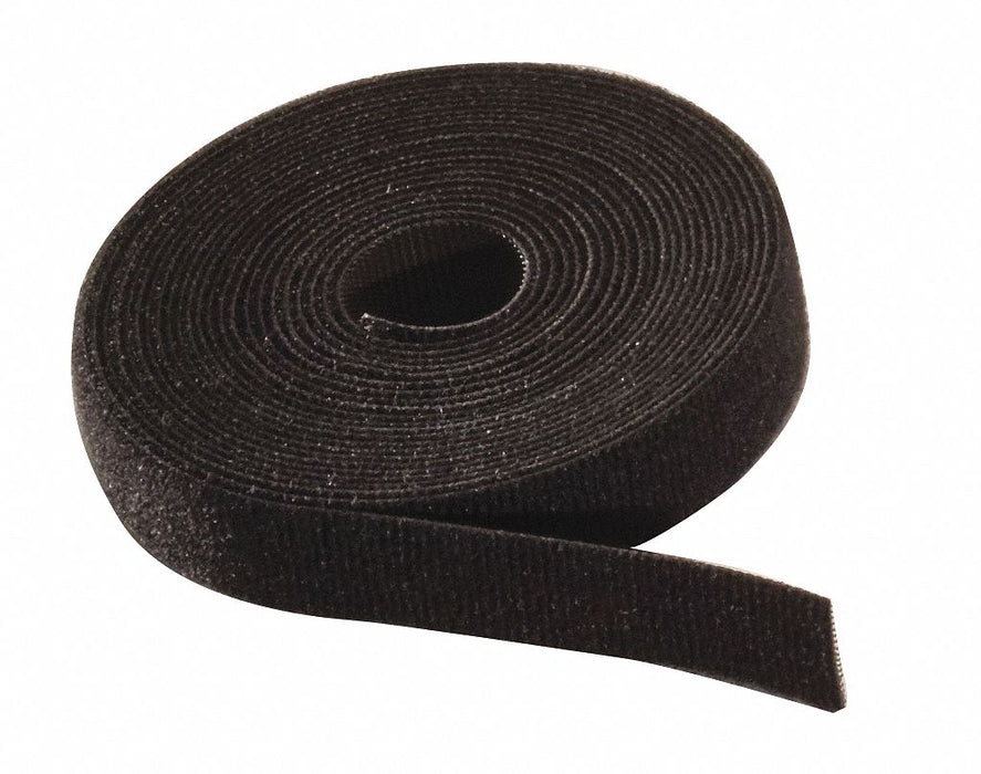 Hook-and-Loop Cable Tie Roll 15 ft Black
