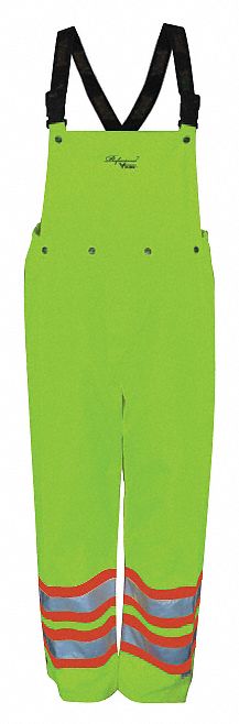 Rain Bib Overall Class E Yellow/Green M