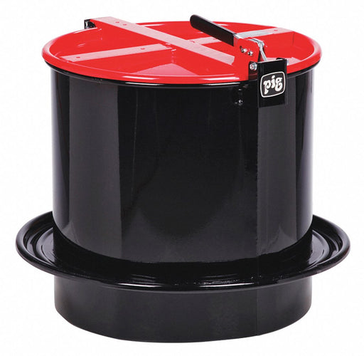 Drum Lid Red Steel 23.75 in L