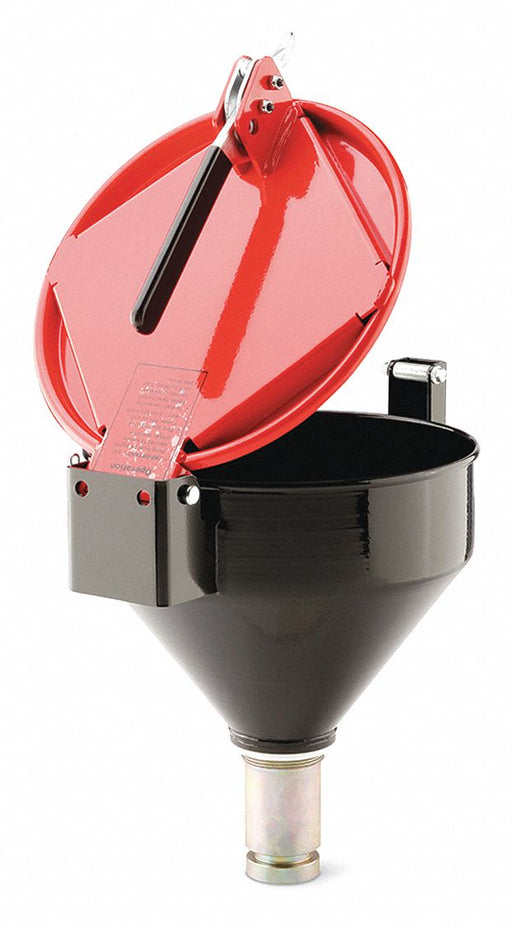 K7664 Drum Funnel Red Steel NPT