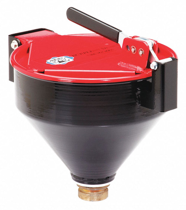 K7661 Drum Funnel 13 in H Red Steel