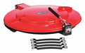 Drum Lid Red Steel 30 gal