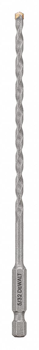 Impact Masonry Drill Bit Hex 5/32 x 4 