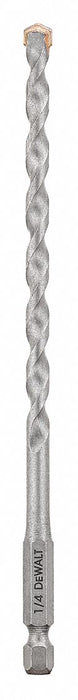 Impact Masonry Drill Bit Hex 1/4 x 4 