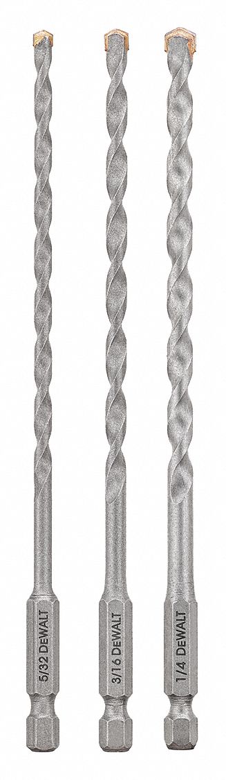Masonry Drill Set 3pc Carbide Tip