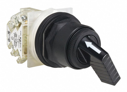 SelectorSwitch Non-Illum 2Pos 30mm Black