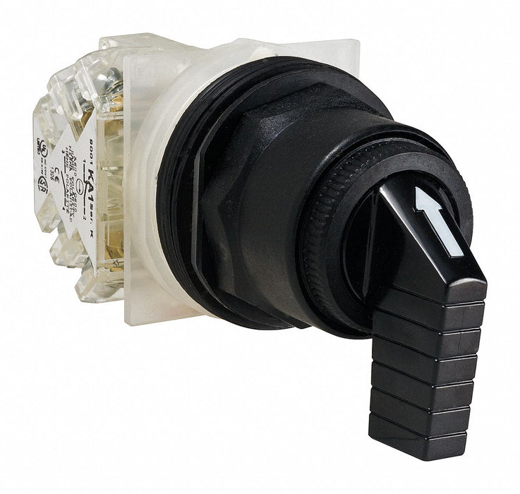 SelectorSwitch Non-Illum 3Pos 30mm Black