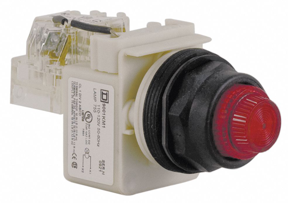 Pilot Light Red 30mm Incandescent