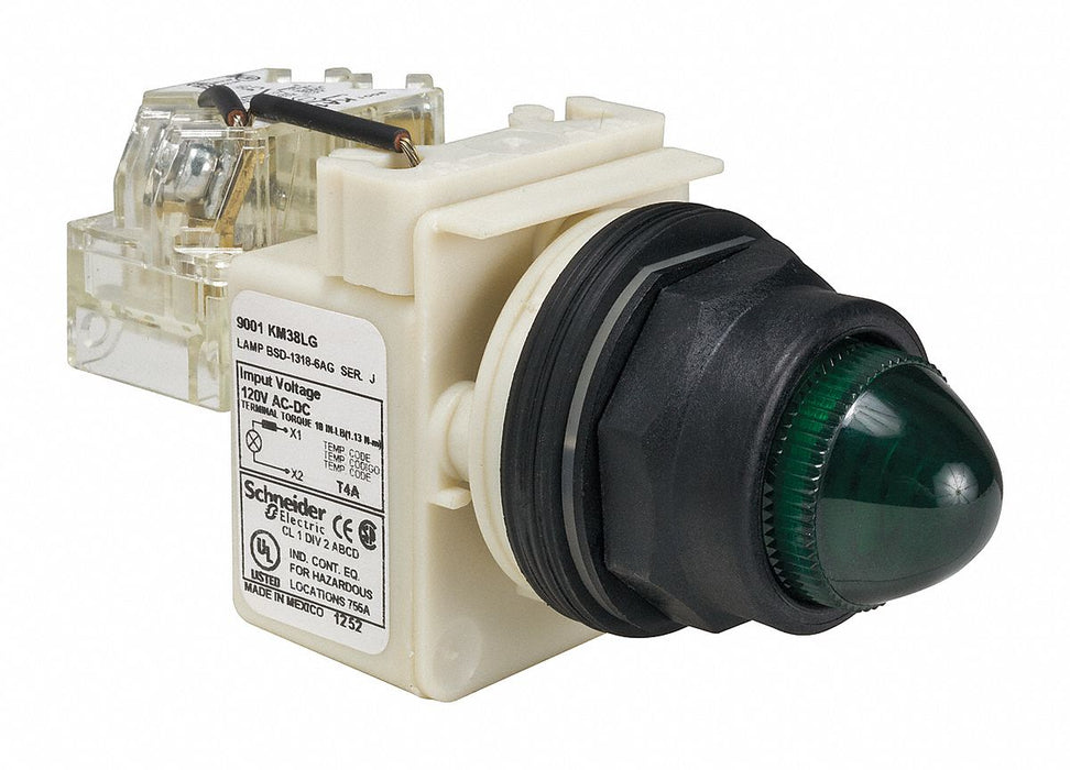 H4513 Pilot Light Green 30mm LED