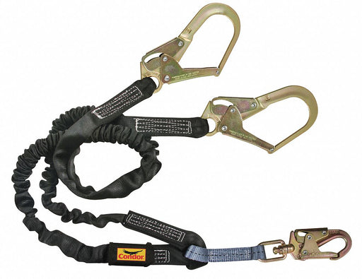 Shock-Absorbing Lanyard Black