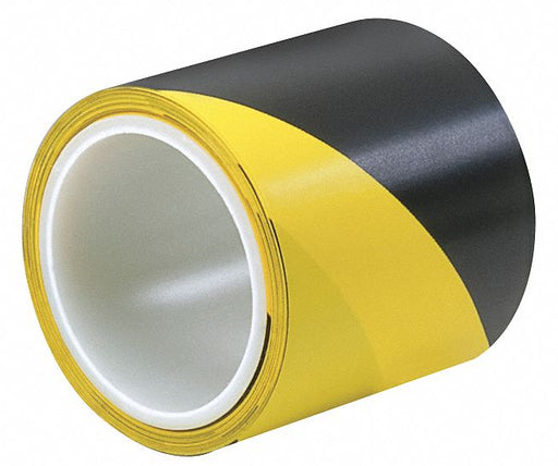 Hazard Marking Tape 2 In W Blk/Yellow