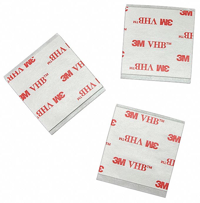 Foam Tape White Square PK100