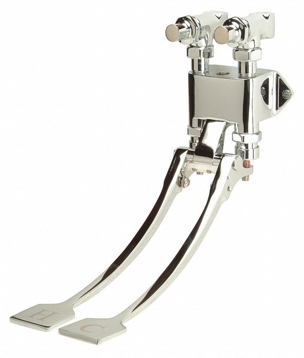 Floor Double Foot Valve