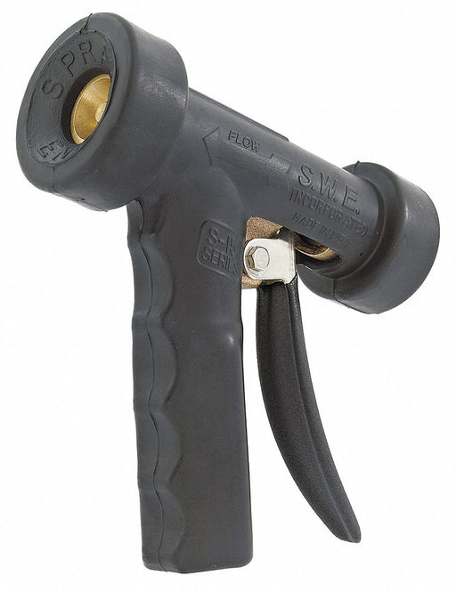 Hose Nozzle 1/2 In Brass/Rubber 6 In L