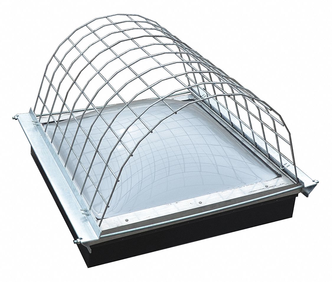 Domed Skylight Guard Gray 440 lb