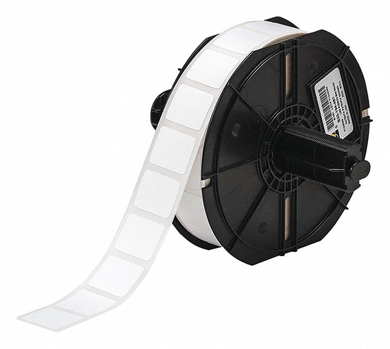 Pre-Cut Label Stock Roll White Satin