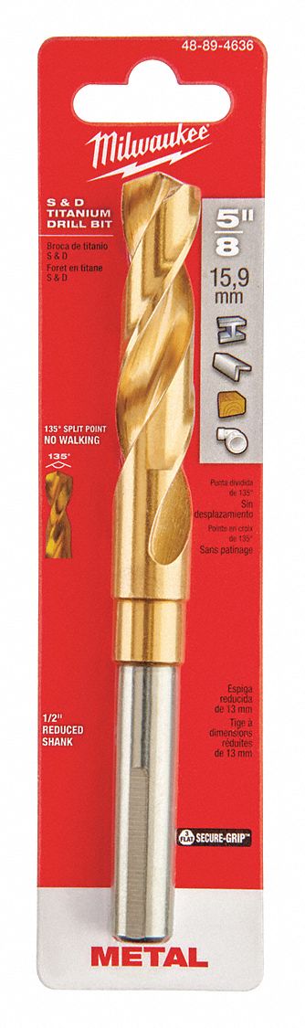 Reduced Shank Drill Bit 5/8 in dia.