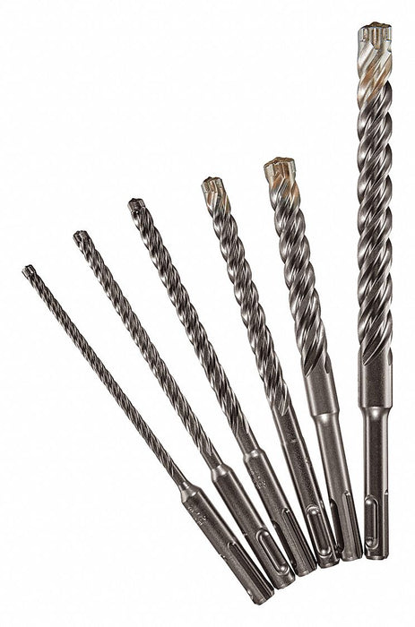 Hammer Drill Bit Set 6 Pieces SDS Plus