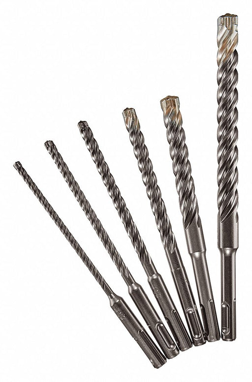 Hammer Drill Bit Set 6 Pieces SDS Plus