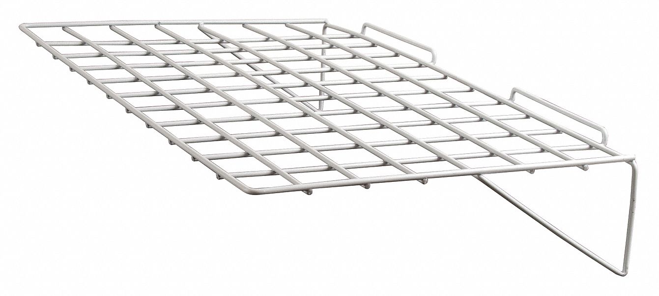Slatwall Merch Shlf Steel LdCap 10lb PK6