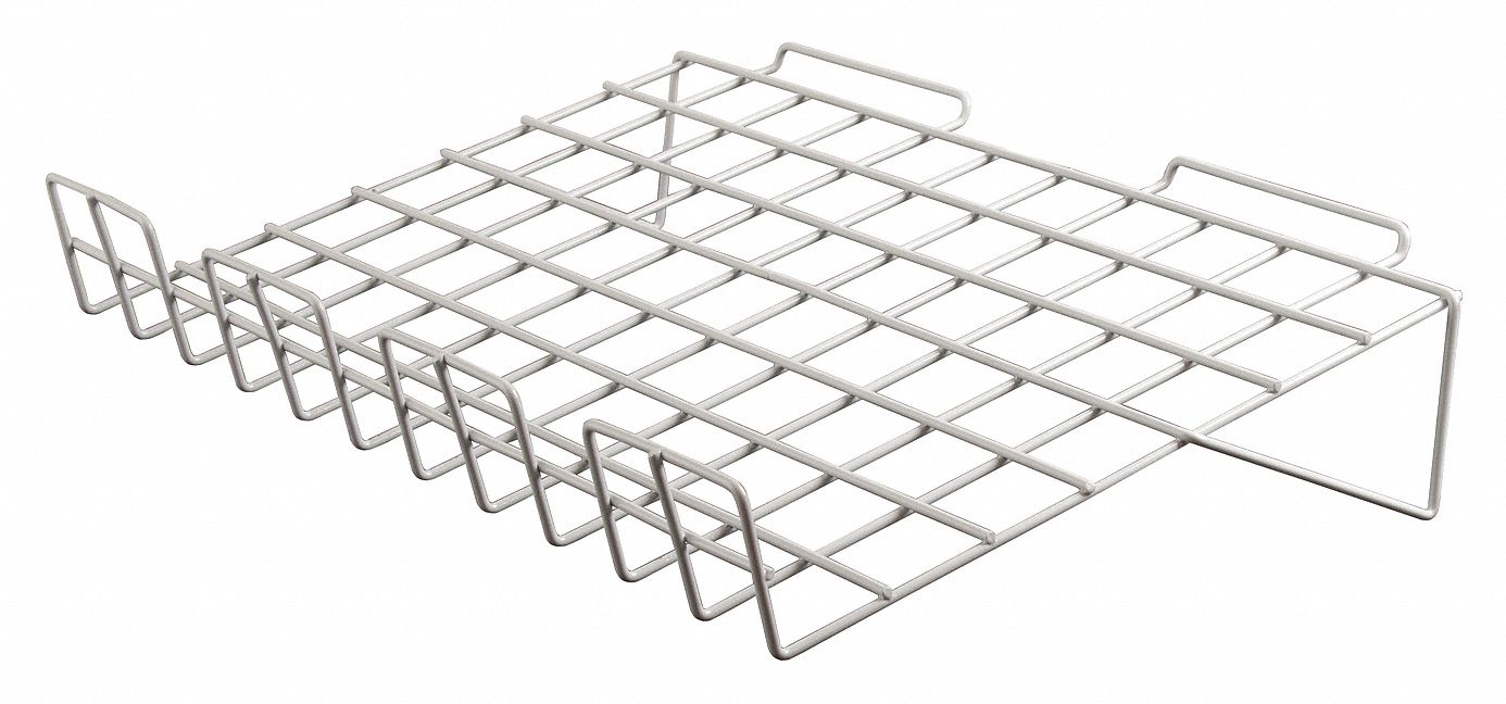 Slatwall Merch Shlf Steel LdCap 10lb PK6