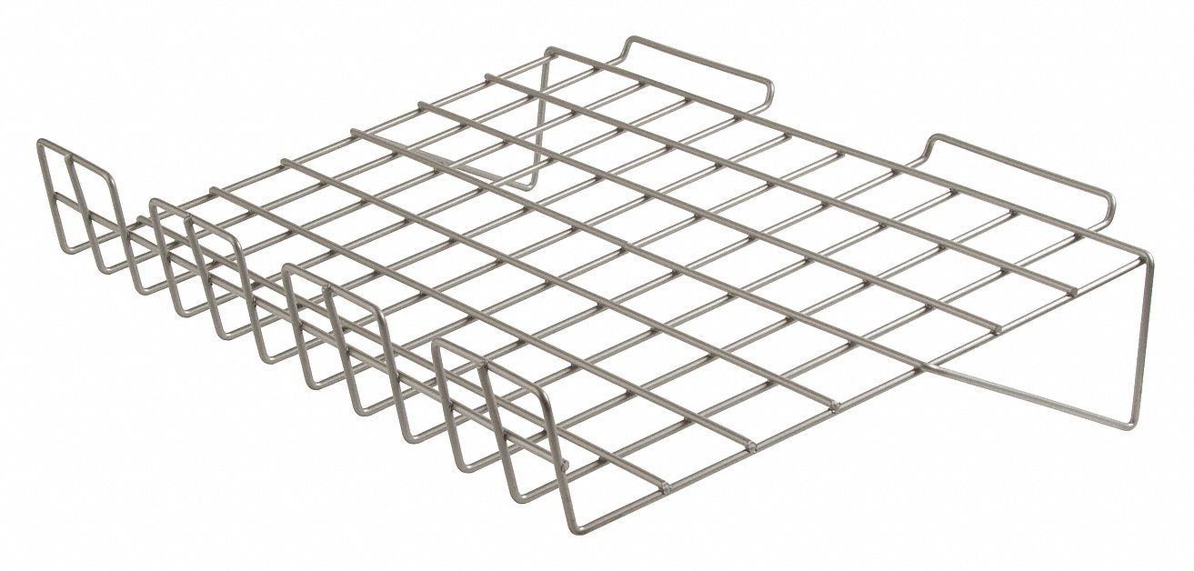 Slatwall Merch Shlf Steel LdCap 10lb PK6